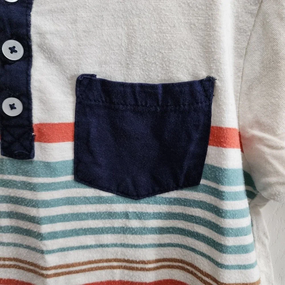 Lot of 2 Ben Sherman Kids Short Sleeve Tee Shirts‎ Boys Size 6 - Striped, Cars